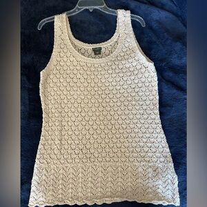 Eddie Bauer Cream Knit Top